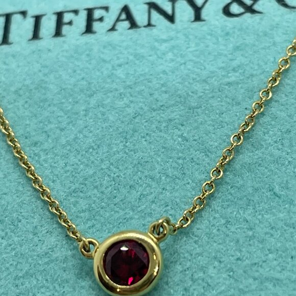 Tiffany & Co. Ruby Peretti by the Yard Necklace in 18k Yellow Gold 16" - Picture 15 of 16